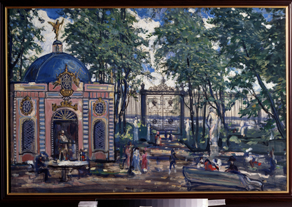 Decor for the opera the lady of Piotr Ilitch Tchaikovski (1840-1893), 1981 (tempera on cardboard)