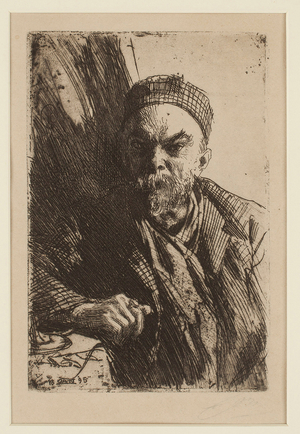 Portrait Of The Poet Paul Verlaine (1844-1896), 1895 (etching)