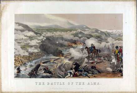 The Battle Of The Alma On September 20, 1854 (litho)