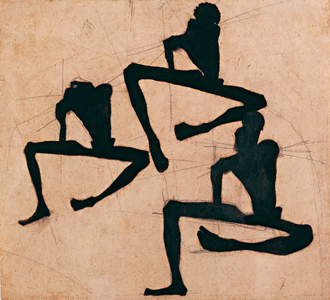 Composition with Three Male Nudes, 1910 (ink on paper)