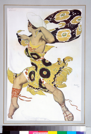 Phobos. Costume for the ballet “Narcissus”, 1911 (drawing)