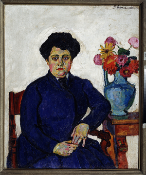 Portrait of the artist's wife, 1909 (oil on canvas)