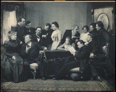 Anton Chekhov between actors of the play The Seagull, 1899 (photo)