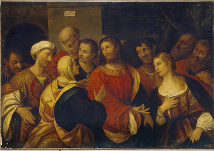 Christ in the House of Martha and Mary, 16th century (oil on canvas)
