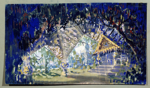Decor Preparatory for the Opera The tale of Tsar Saltan de Nicolas (Nikolai), 1912 (watercolour on paper)