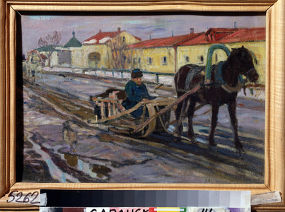 Horse traine (Sleigh Ride), 1910 (oil on canvas)
