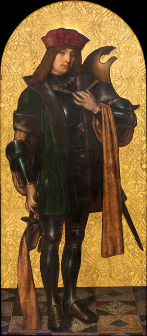 Saint Candide (Xandre) (Saint Candidus) or Saint Warrior (sometimes identified with Saint George), 1502-07 (oil on wood)