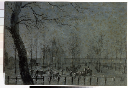 Utrecht door in Holland, 1797 (chalk)