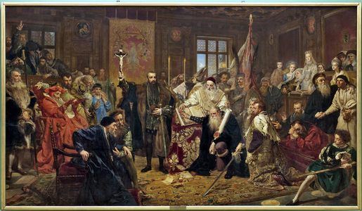 "The Union of Lublin", 1869 (oil on canvas)