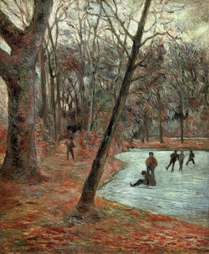 Skaters In The Frederiksberg Park, 1884 (oil on canvas)