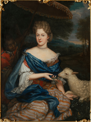 Portrait of Maria Karolina Sobieska (1697-1740) (Marie Charlotte Sobieska), c.1730 (oil on canvas)