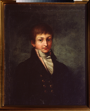 Portrait of the poet Konstantin N. Batyushkov (Constantin Batiouchkov) (1787-1855), c.19th century (oil on canvas)