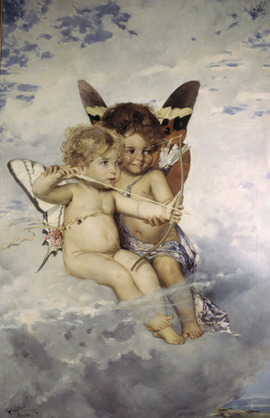 Cupidons - Cupids, 1881 (oil on canvas)