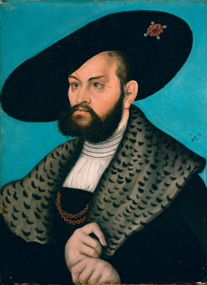 Albert de Brandenburg (Albrecht von Brandenburg-Ansbach) (1490-1568), 1528 (oil on wood)