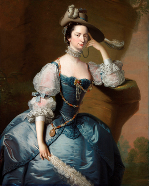 Portrait of Margaret, Lady Oxenden, c.1755 (oil on canvas)
