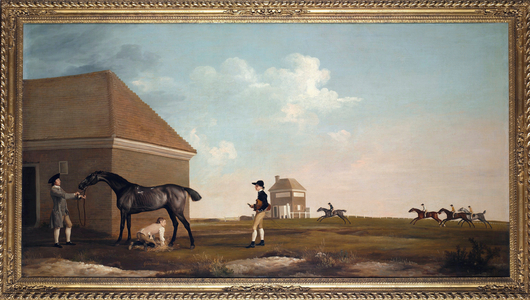 "The Racing Horse Gimcrack A Newmarket Heath With The Coach, The Lad And The Jockey", 1765 (painting)