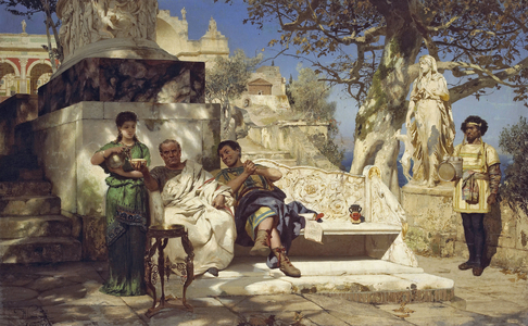 The patrician's nap, 1881 (oil on canvas)