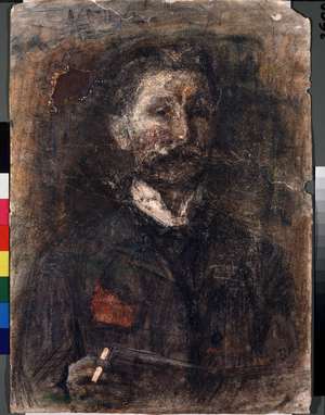 Self-portrait (self portrait), 1904 (charcoal)