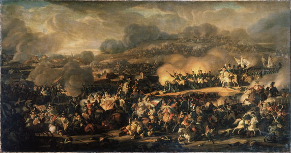 The battle of the nations in Leipzig (Germany), 1813 (oil on canvas)