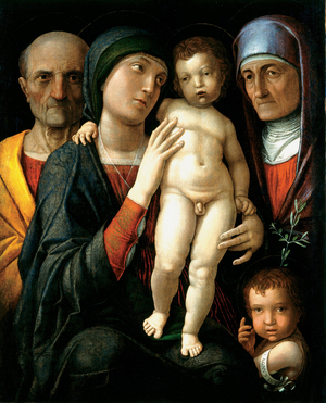 The Holy Family, c.1495 (oil on canvas)