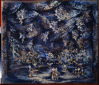 Decor for the ballet "The Sleeping Beauty", 1980 (oil on canvas)
