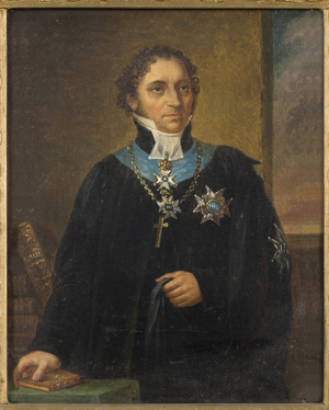 Portrait of Johanolofwallin (1779-1839), 19th century (oil on canvas)