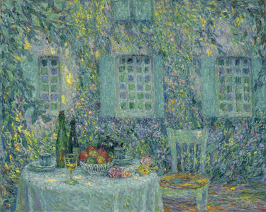 The Table. The Sun On The Leaves, Gerberoy, 1917 (oil on canvas)