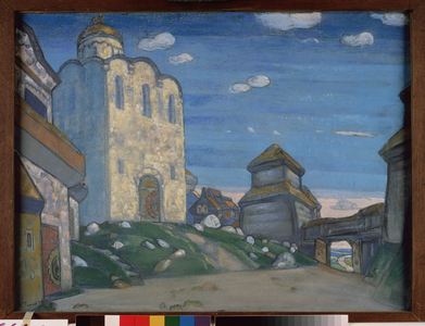 Set design for the Opera Prince Igor of Alexandre Borodine (Borodin) (1833-1887), 1908 (pastel and tempera on paper)