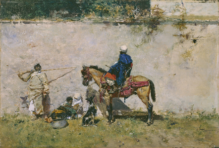 Orientalism: A Moroccan Family By The Water (The Moroccans), 1872-1874 (oil on canvas)