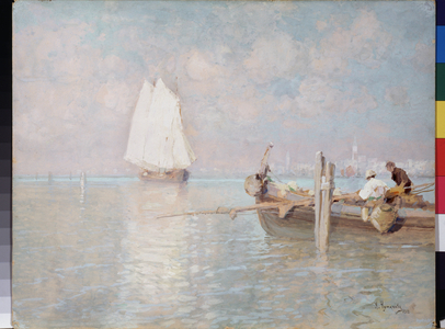 The Bay Of Venice (Italy) - The Bay Of Venice, 1913 (oil on canvas)