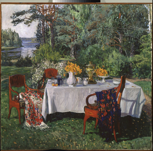 In Front Of The Terrace, 1912-1913 (oil on canvas)