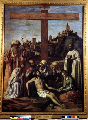 "The Deposition" Inscription "Inri" On The Cross, 16th century (painting)
