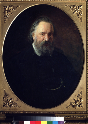 Portrait Of The Writer Alexander Herzen (Alexandre Hertzen) (1812-1870), 1867 (painting)