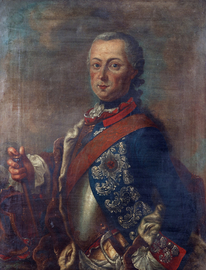 Portrait of Frederick II of PRUSSIA (1712-1786), 18th century (oil on canvas)