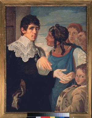 Chiromancy, self -portrait, 1805 (oil on canvas)