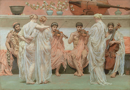 A Quartet. A Painter's Tribute to the Art of Music, 1868 (oil on canvas)