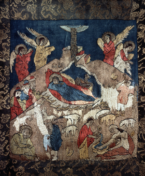 La nativite (Nativity), 15th century (wool, silk and gold and silver thread)