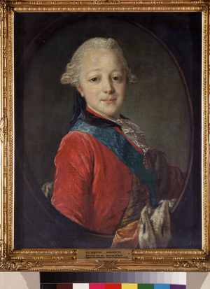 Portrait Of The Grand Duke Pavel Petrovich (1754-1801), Child, 1761 (oil on canvas)