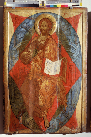 Christ in Majesty, Saviour of the World, 16th century (tempera on wood)
