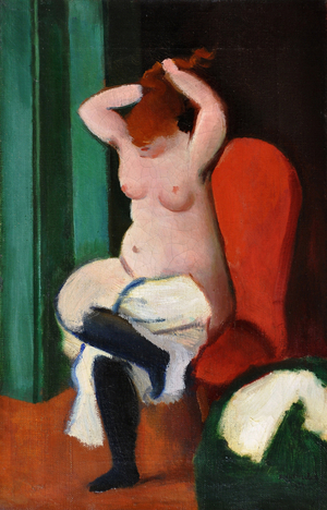 Toilet, 1924 (oil on canvas)