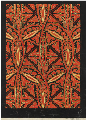 Wallpapers design, 1929 (gouache on paper)