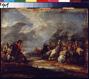 A Battle. In Battle, c.1660 (oil on wood)
