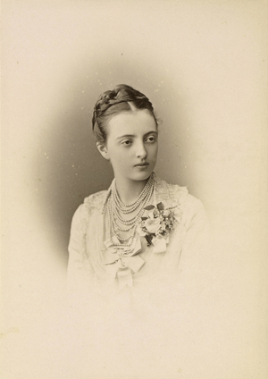 Anastasia Mikhailovna from Russia, 1879 (albumen photo)