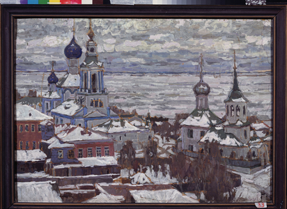 Rostov (Russia) in winter, 1910 (gouache)