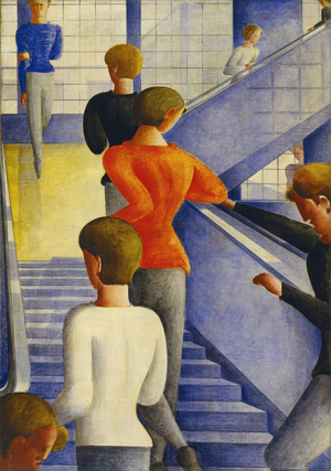 La cage d'escalier du Bauhaus, 1932 (oil on canvas)