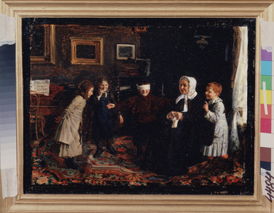 Colin maillard, c.1880 (oil on canvas)