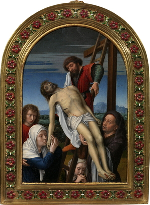 Cross descent, 1500 (oil on wood)