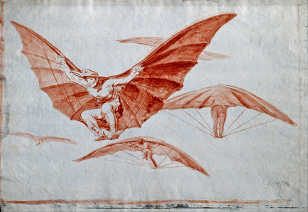 "Ways of Flying" are able to fly, 1816 (drawing)