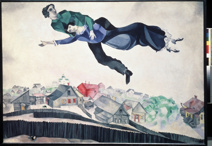 Over The Town, 1914-18 (oil on canvas)