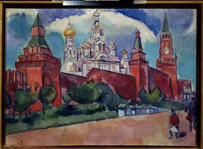 Red square with the Saint-Basile Cathedral of Moscow, c.1910 (oil on canvas)